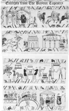 Excerpts from the  Bayeaux Tapestry